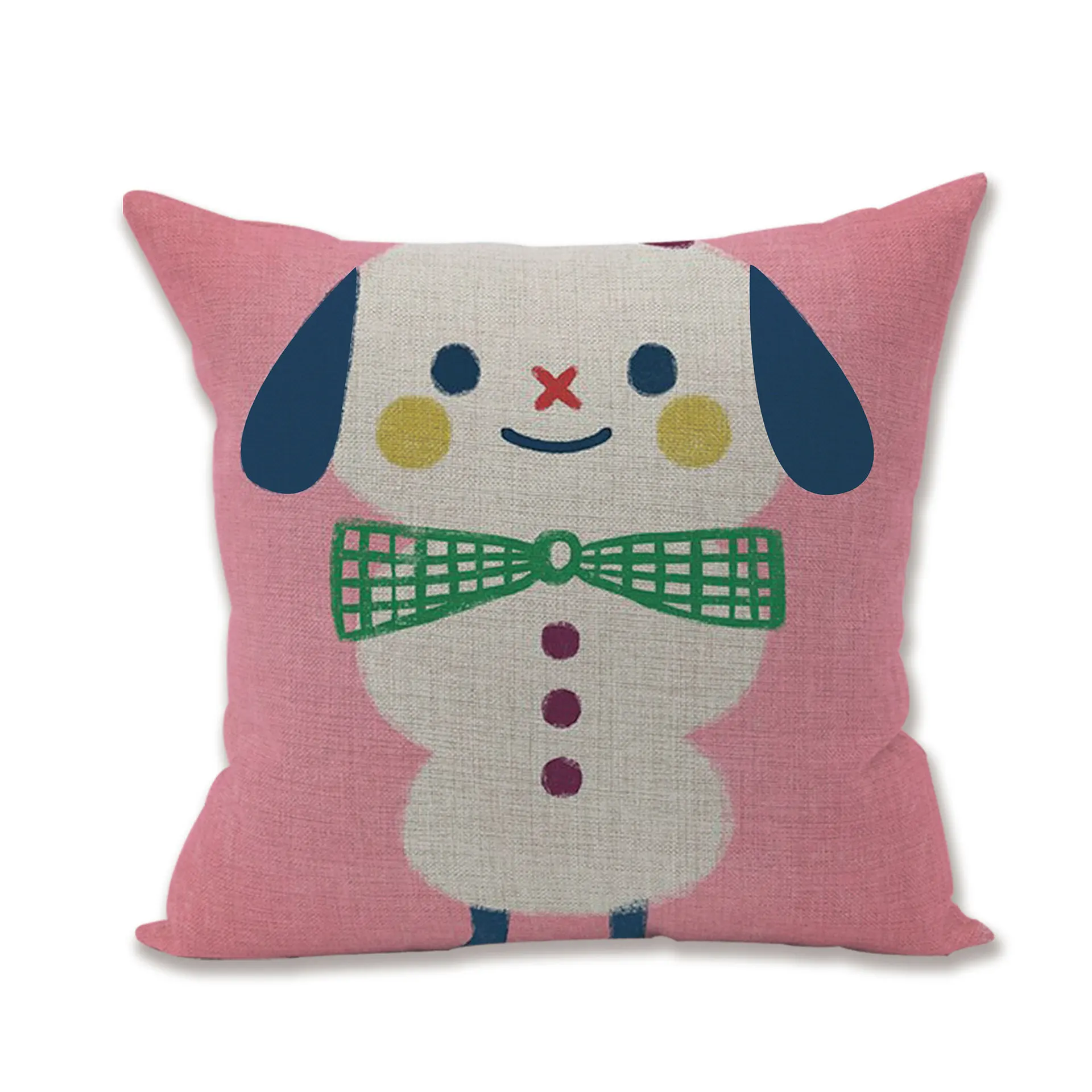 45*45cm Deer Sheep Dog Cases Linen Pillow Cover Animal Pattern Home Custom Pillowcase Case | Дом и сад