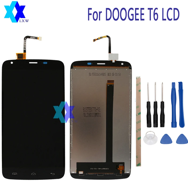 Для Оригинал DOOGEE T6 ЖК дисплей s Дисплей + Сенсорный экран планшета Ассамблеи