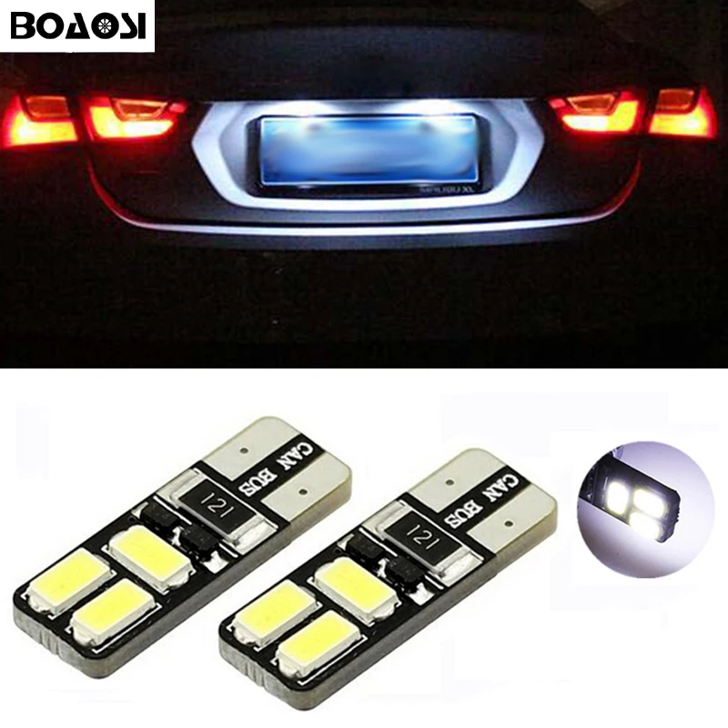 BOAOSI 2x светильник с цифрами без ошибок W5W 5630SMD светодиодный для Fiat Punto (188) Punto/Grande (199)