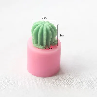 Design 1 as photo Суккулентный завод, силиконовая восковая форма для свечей, цветок, кактус, форма для свечей, сделай сам, ручной работы, ароматический гипс, пластырь, формы для изготовления свечей - Цвет: Design 1 as photo