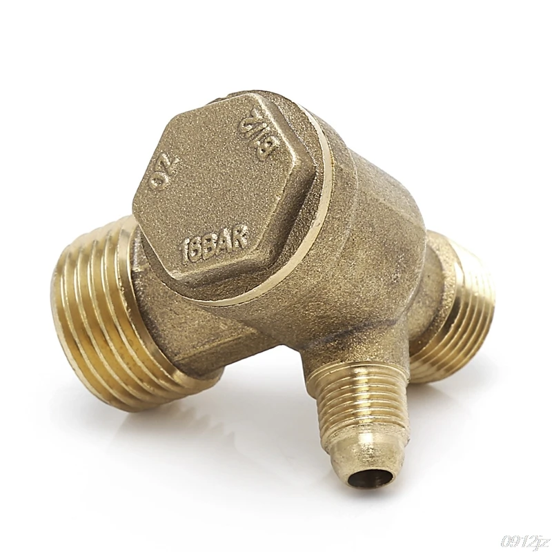 Мужская резьба 3 ходовой Металлический воздушный компрессор обратный клапан