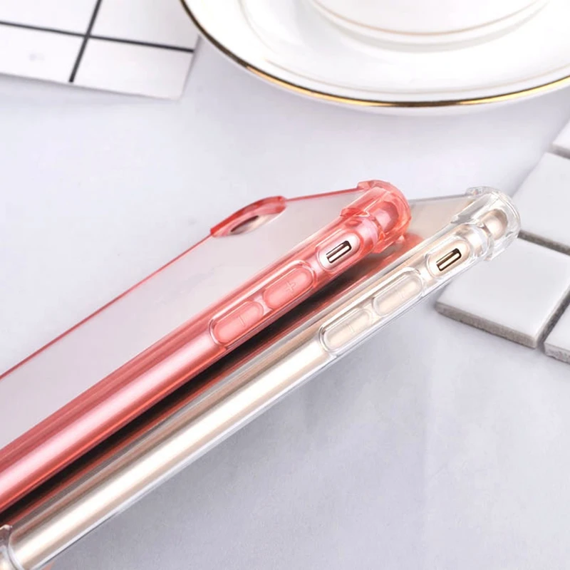 Полный корпус Ударопрочный Мягкий Прозрачный чехол для iphone XS MAX XsMax XR X 6 6s 7 8 Plus