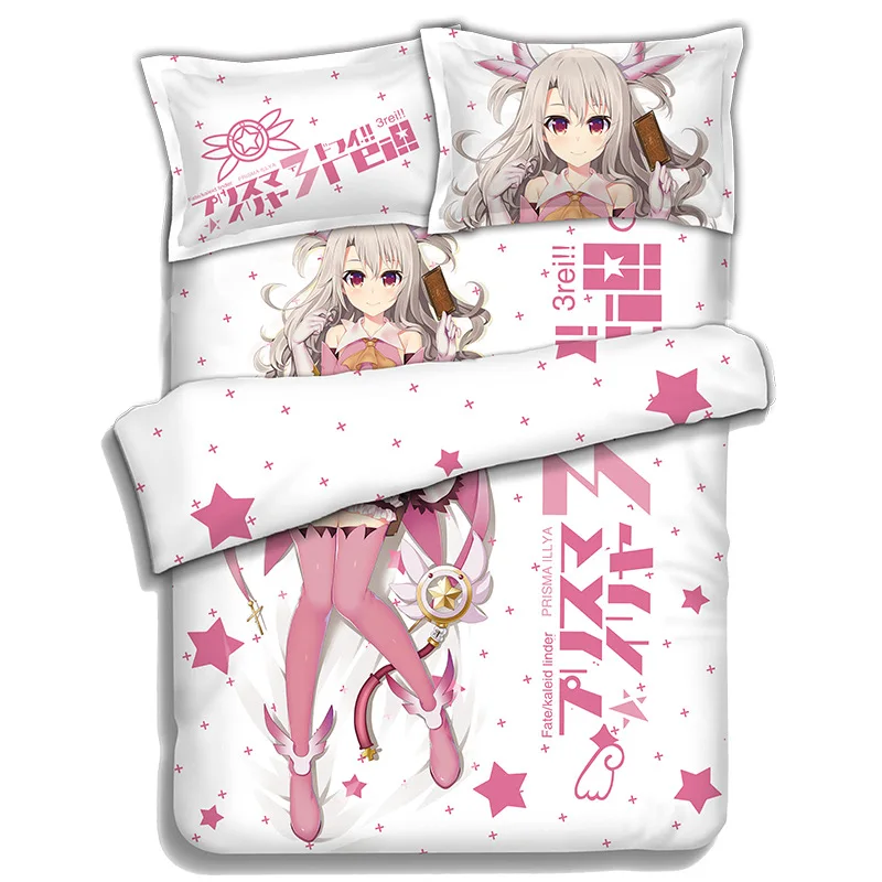 Fate/kaleid liner Illyasviel Von Einzbern Обувь для косплея Аниме принтом простыней или