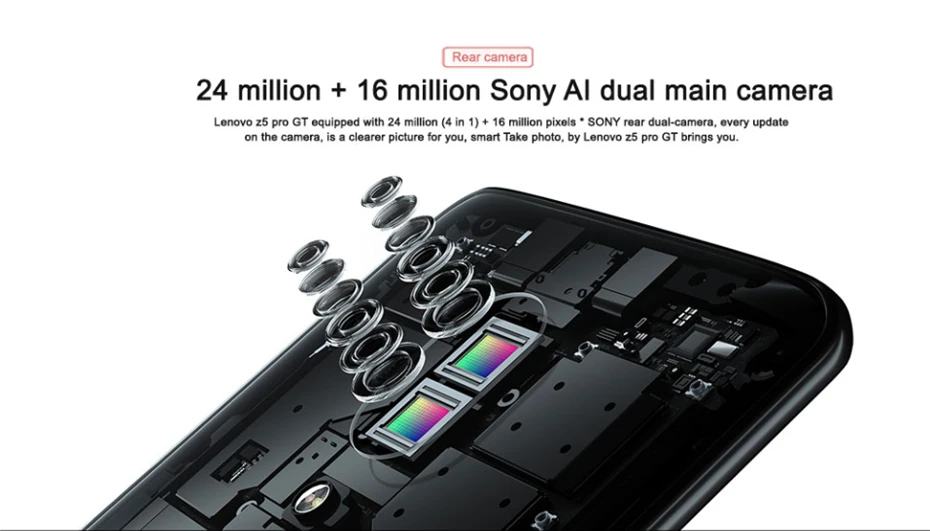 Мобильный телефон Lenovo Z5 Pro GT 855, 6,39 дюймов, 3350 МП, камера AI, отпечаток пальца под дисплеем, Восьмиядерный процессор Snapdragon855, мАч