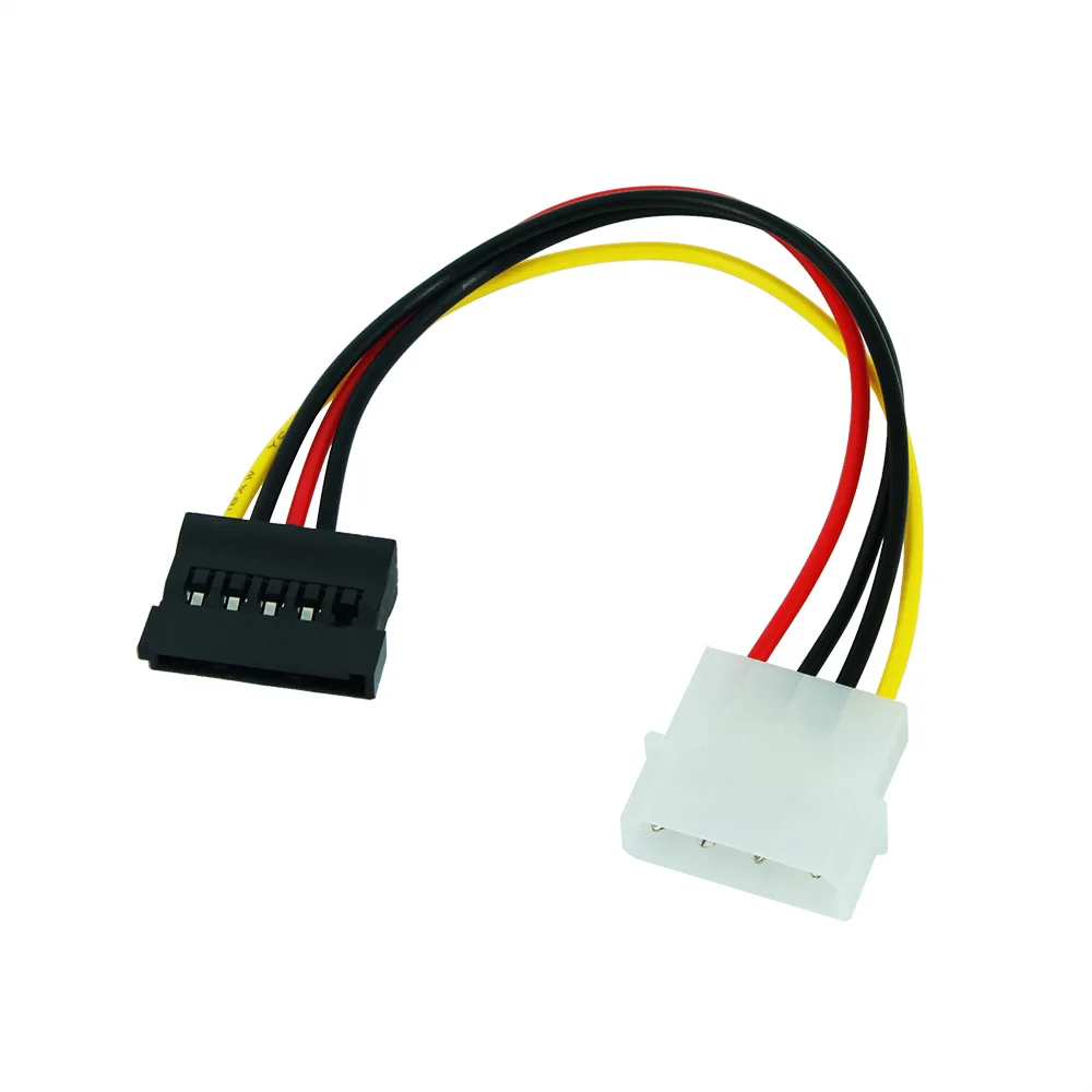 IDE/Molex/IP4/4-pin Male to SATA Female Power Cable 15 pin Connector Converter Cable Adapter