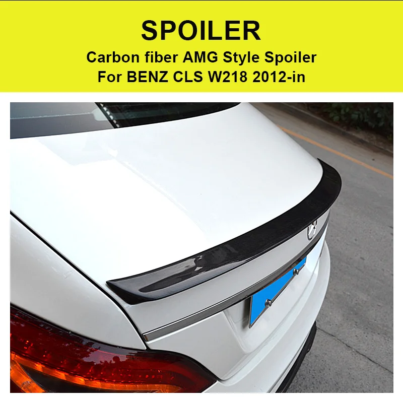 W218 спойлер из углеродного волокна для Benz CLS-Class CLS550 CLS500 CLS400 CLS350 AEAMG-Style задний 12 В |