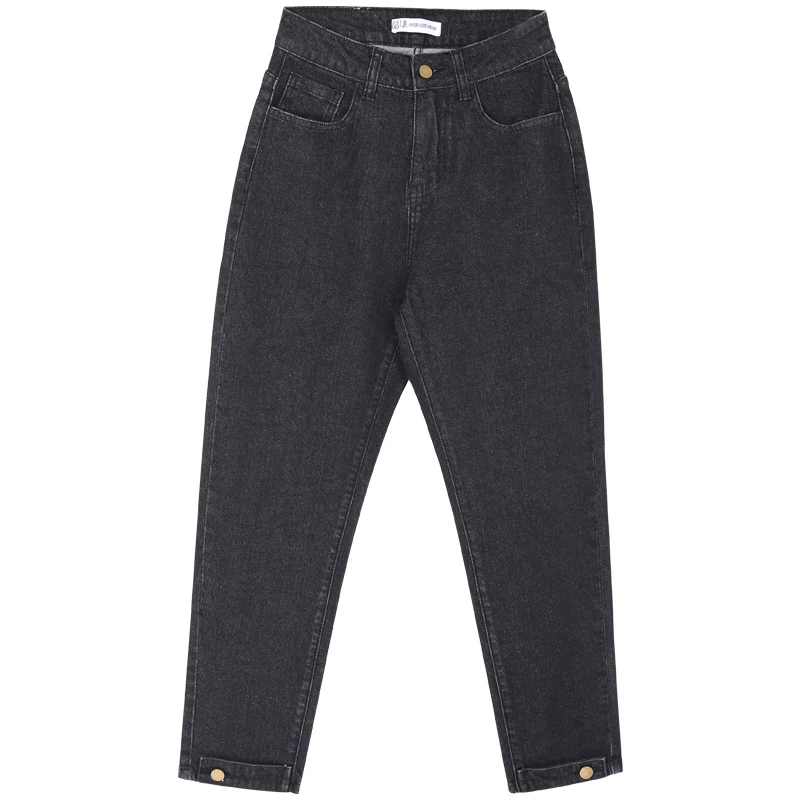 LEIJIJEANS, Новое поступление, весенние шаровары, повседневные свободные женские джинсы, средняя талия, черные, Ретро стиль, свободные, размера плюс, джинсы для женщин 9003