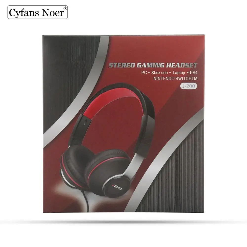 Cyfans Noer игровая гарнитура накладные стерео басы игровые наушники с микрофоном