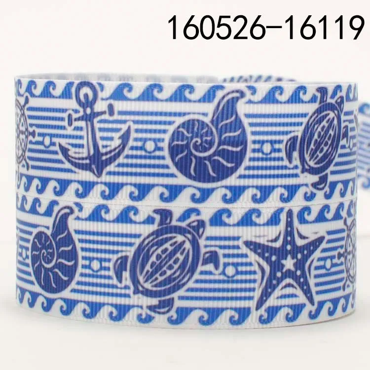10 ярдов-разные размеры-лента с милым рисунком якоря корсажная лента принтом | Дом