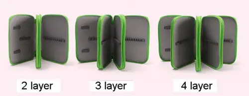 Fabirc Карандаш сумка эскиз пенал большой улыбкой молния Многослойные отверстие