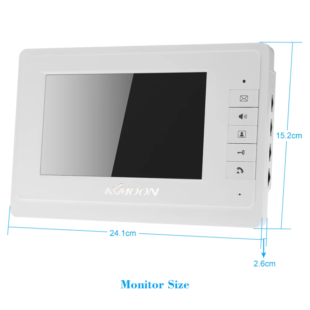 KKMOON 7 ''дверные звонки крытый монитор открытый инфракрасный Камера на