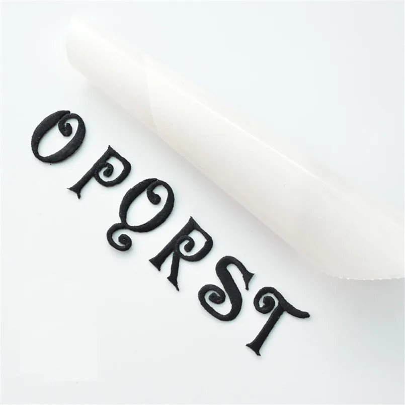 Цифровые вышитые нашивки 26 одиночные английские буквы ткань самоклеющиеся