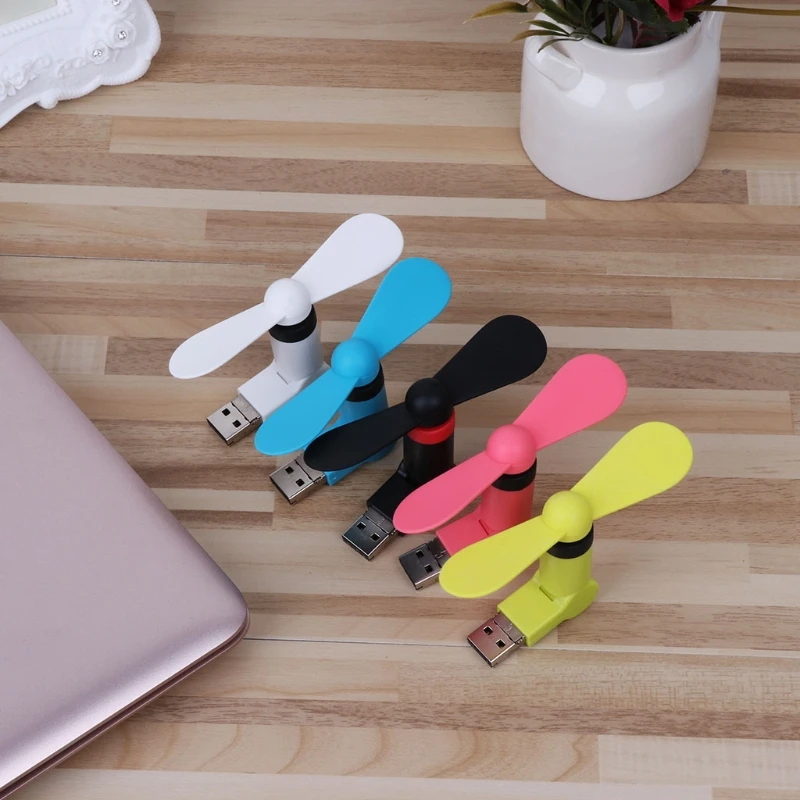 USB 180 градусов Вращающийся вентилятор Micro USB и USB Охлаждающий вентилятор мобильный телефон USB вентиляторы для гаджетов для Android телефон Блок питания для ноутбука