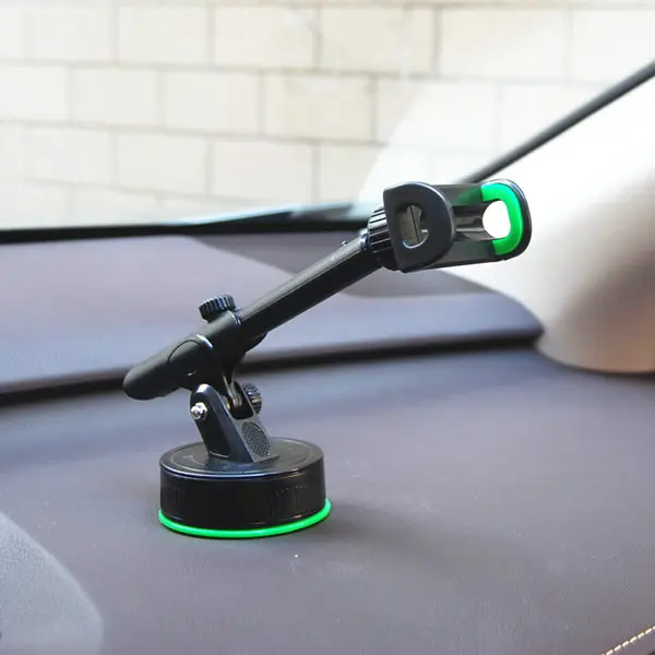 black green Высокое качество автомобильный держатель 360 Вращающийся Автомобильный держатель для телефона Выдвижная подставка для лобового стекла держатель GPS дисплей Поддержка - Цвет: black green