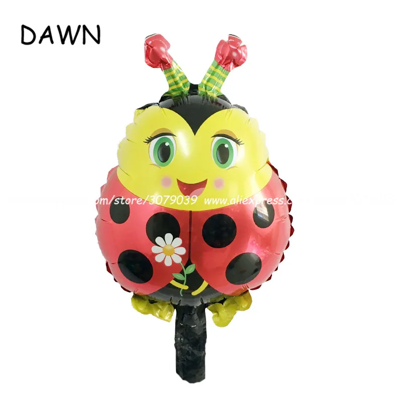 10 шт./Лот Мини Мультяшные божьи коровки фольгированные шары божья коровка