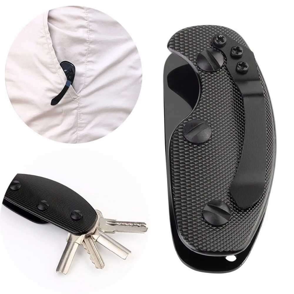 Карманный держатель для ключей органайзер с зажимом повседневного использования кемпинга барный гаджет|gear