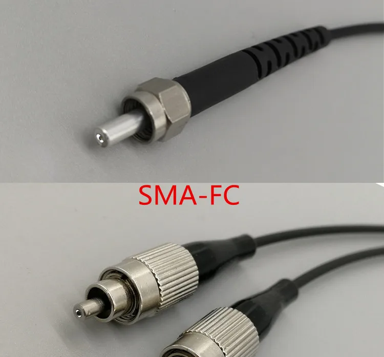 SMA FC ST 1,0 мм симплексный оптический пластиковый волоконный, плетеный соединительный провод - Цвет: SMA-FC