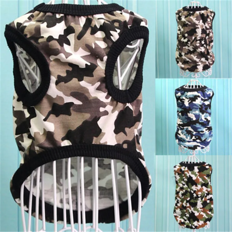Камуфляжная для собаки одежда винтажное пальто с камуфляжным принтом щенка