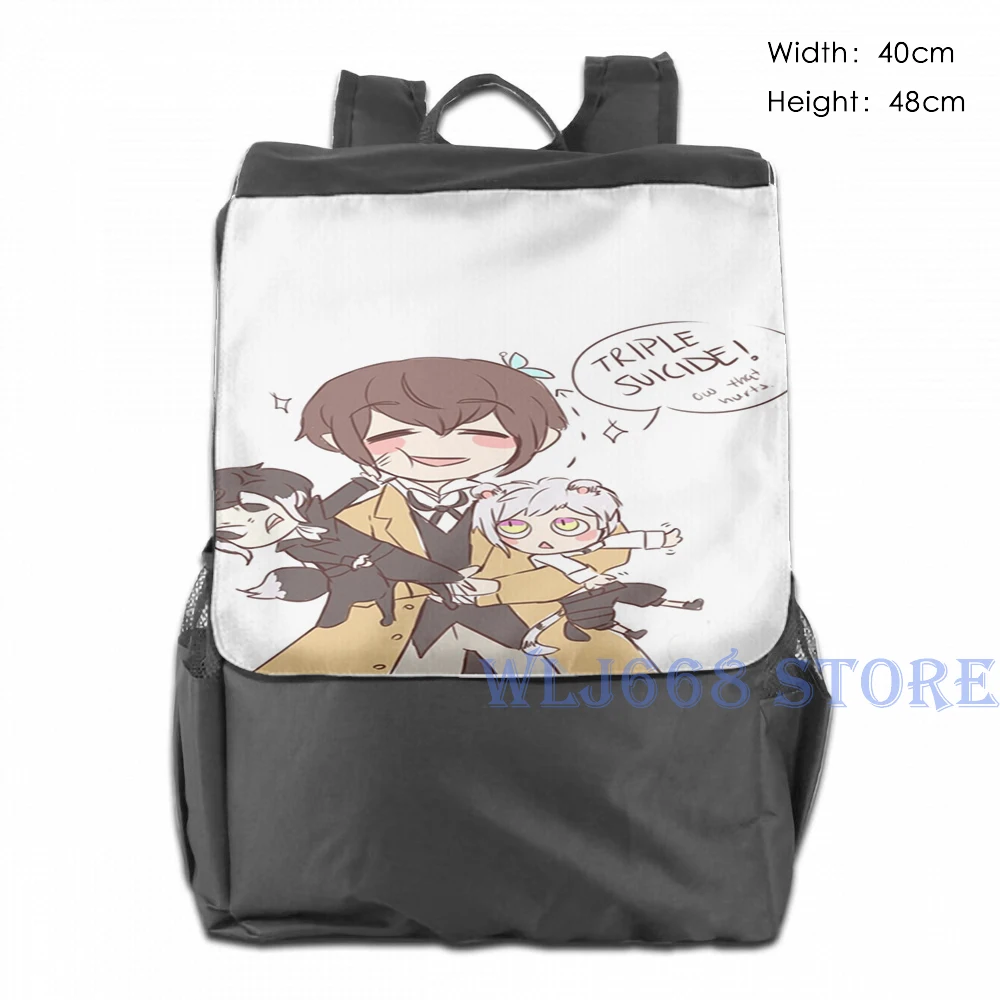 Funny graphic print shoulder Bags women Bungou Stray Dogs(2) Single shoulder backpack travel for men Gym Bag