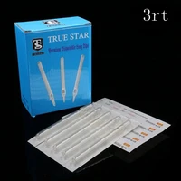 50pcs 3rt tattoo 50pcs disposable round tattoo tips sterile assorted white plastic