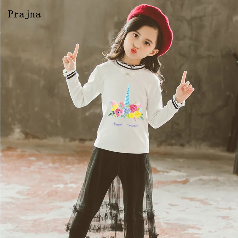 Prajna Unicorn Flowers Cute Heat Transfer Cartoon Iron On Eyelash for Clothing Kids Beauty DIY Washable Decoration H | Дом и сад