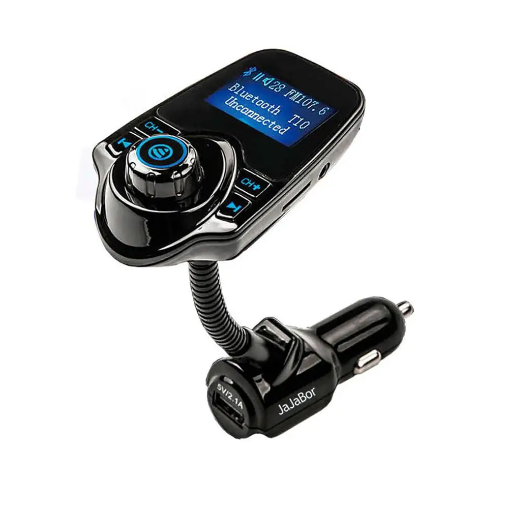 T10 автомобильный Bluetooth Hands-free MP3 музыкальный плеер fm-передатчик двойной USB зарядное устройство Автомобильный fm-передатчик