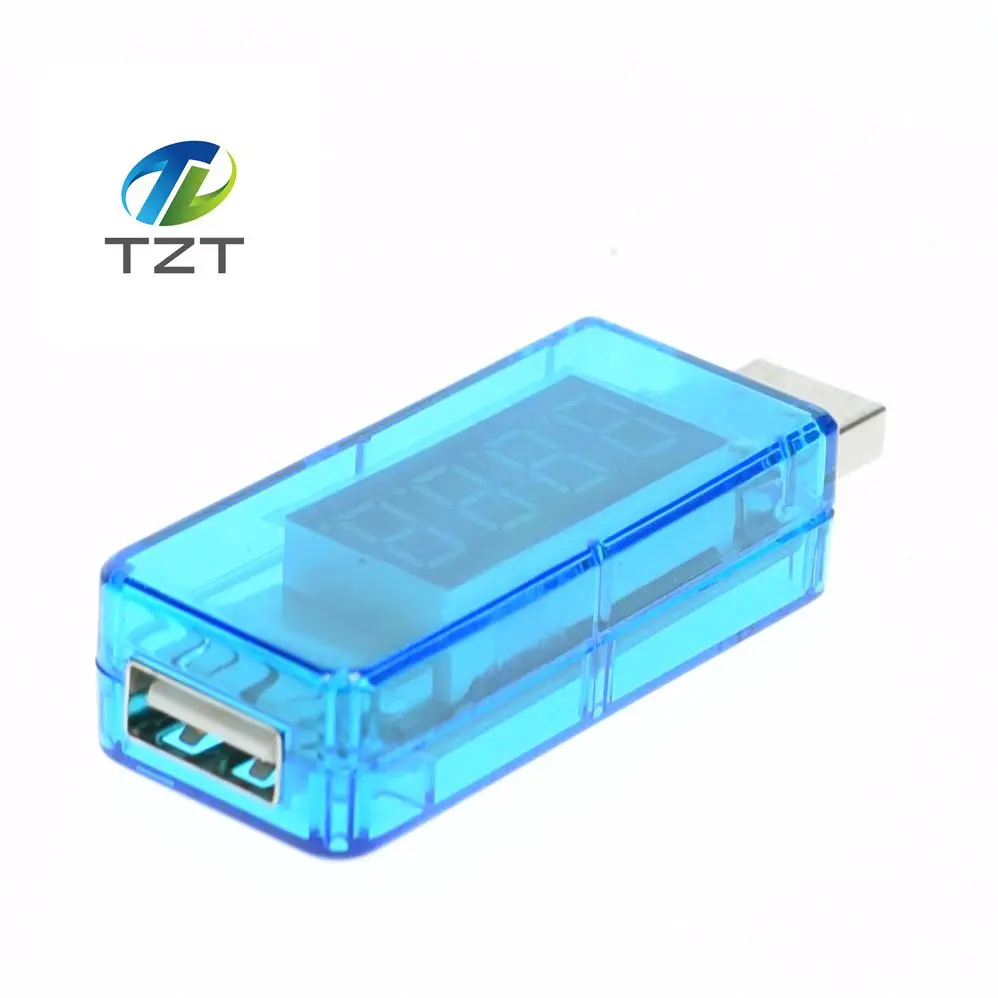 TZT teng цифровой USB Мобильный зарядный ток измеритель напряжения мини зарядное