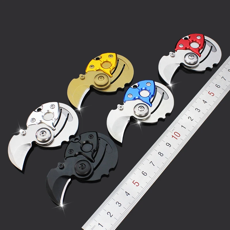 Карманный складной нож брелок ноже EDC креативный мини-тактический в форме монеты