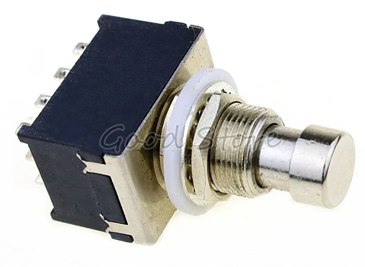 1 шт. 12 мм 12Pin пайка 4PDT фиксирующий Металлический ножной переключатель для