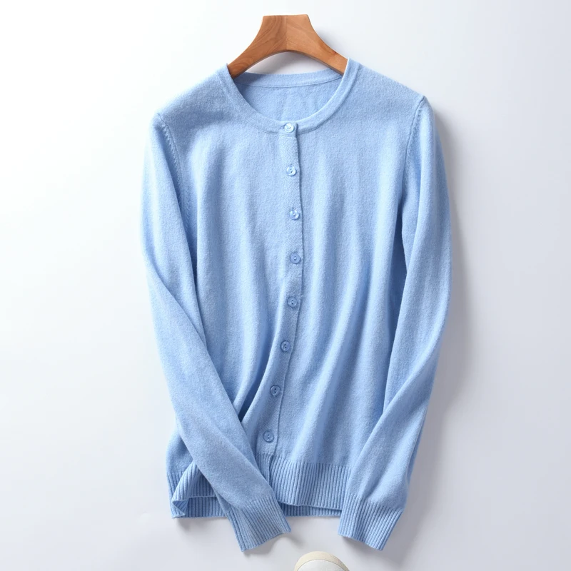 100% Cashmere Sweater for Women Winter&ampSpring O-neck High Quality Cardigans Lady Hot Sale Pure Knit Outwear Clothes |