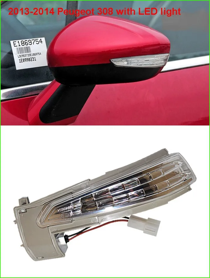 Бесплатная доставка! Новый OEM зеркало заднего вида сигнал поворота светодиодный