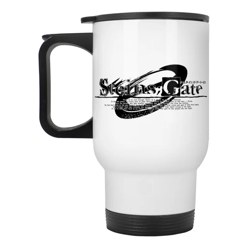 STEINS GATE EL PSY CONGROO Okabe Rintarou дорожная кружка из нержавеющей стали|Вакуумные фляги и