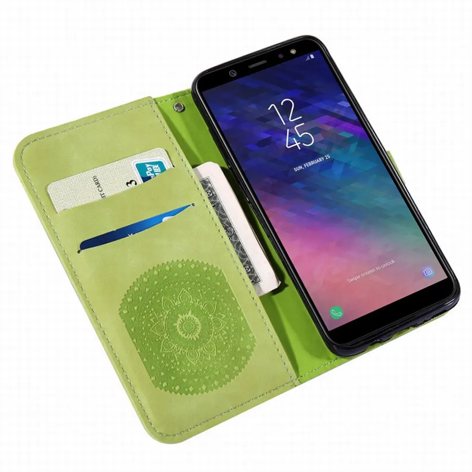Цветком дурмана и книга Капа чехол для samsung Galaxy A50 A60 A70 A6 A7 A8 плюс J6 Prime J4 Plus J3 J730 J530 J330 A320 A520 E22F