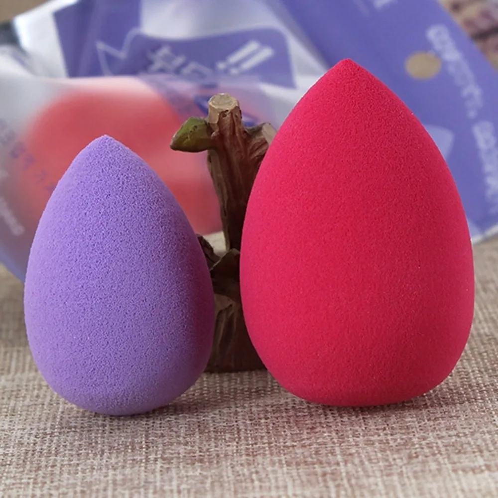 

1pcs Smooth Cosmetic Puff Dry Wet Use Makeup Foundation Sponge Beauty Face Care Tools Water-drop Shape Big Small Size