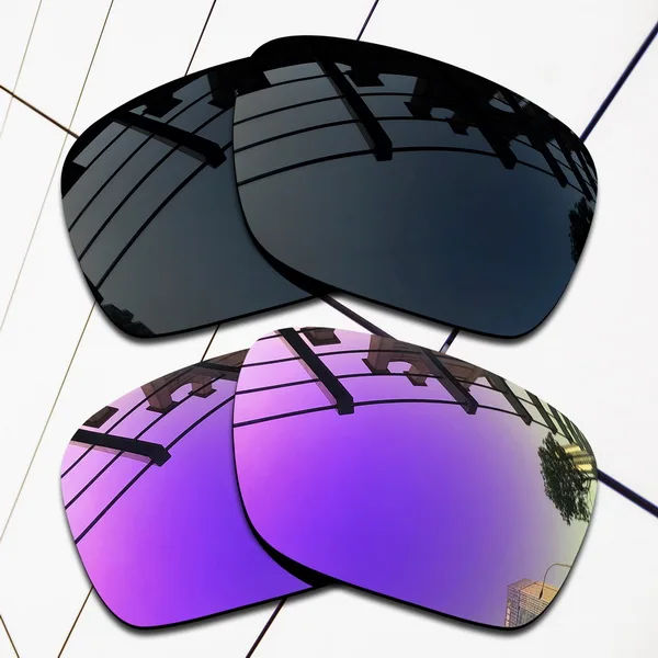 Black and Violet E.O.S поляризованные Сменные линзы для солнцезащитных очков Oakley Holbrook XL OO9417-различные цвета - Цвет линз: Black and Violet