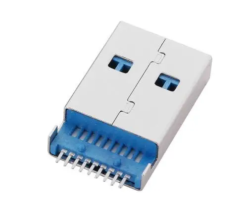 5 шт./лот USB 3 0 Type A Male 9 Pin SMT SMD 2 DIP PCB монтажный разъем|Соединители| |