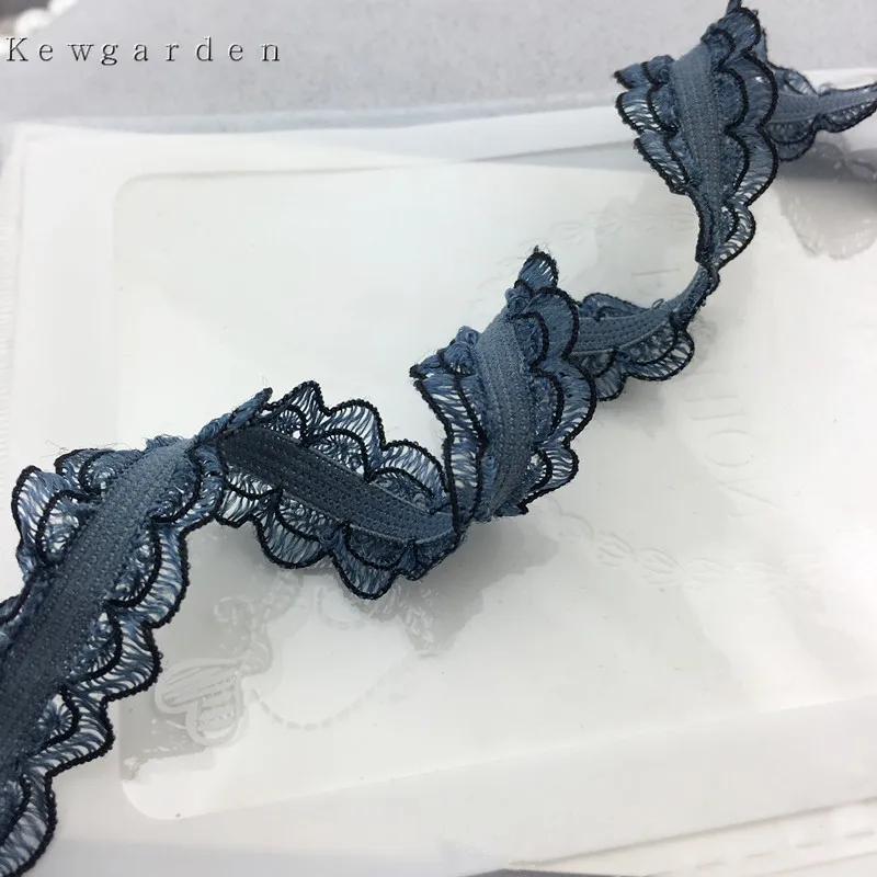 Kewgarden 15 мм 1 5 см цветы боковые Кружева Пряжа Ленты вручную изготовленная лента