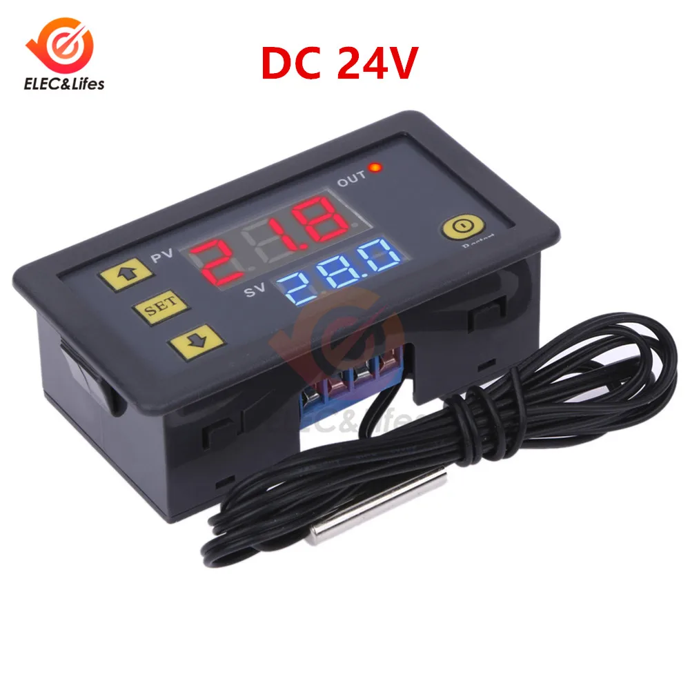 W3230 DC 24V XH-W3001 W3002 W3230 цифровой контроль температуры Лер термостат морозильник измеритель температуры переключатель управления W3001 терморегулятор - Цвет: W3230 DC 24V