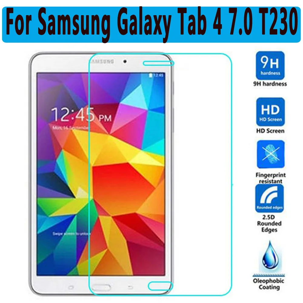 Премиум 9H закаленное стекло для Samsung Galaxy Tab 4 7 0 T230 Защита экрана стекло|screen protector|t230