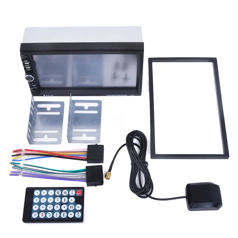 7 дюймов 2 Din HD Автомагнитола MP5 плеер с цифровым сенсорным экраном Bluetooth USB/TF/FM DVR/Aux вход Поддержка Handsfree автомобильный заряд gps