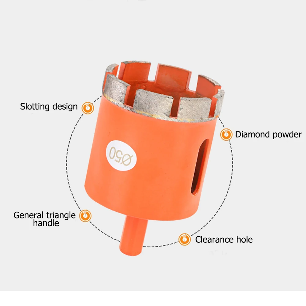 Алмазное сверло вакуумное паяное алмазное буровая сердцевина бриллиантовое