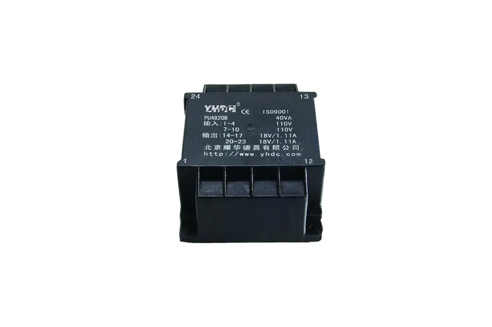 PU4820B мощность 40 ва вход 2*110 В Выход 2*15 в Инкапсулированный трансформатор PCB