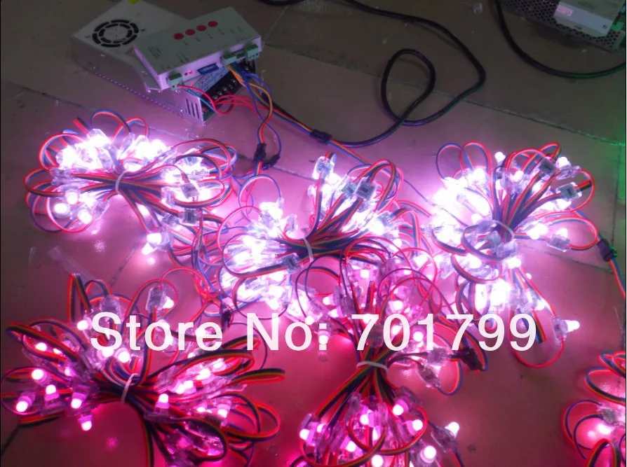 Rgb модуль full LED пикселей(WS 2801 IC); DC5V вход, 50 шт. строка