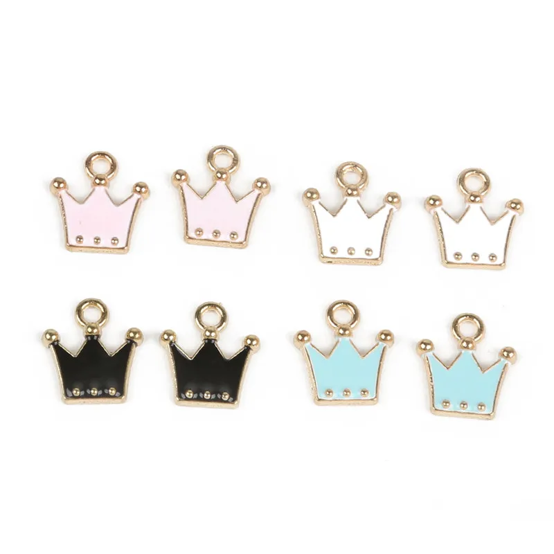 Новое поступление 15 мм 10-12 дюймов искусственная Корона 5 цветов шармы для