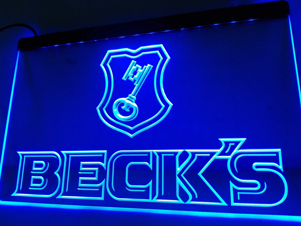 LE029-бека Becks вывиска пиво бар светодиодный неоновый светильник знак | Дом и сад