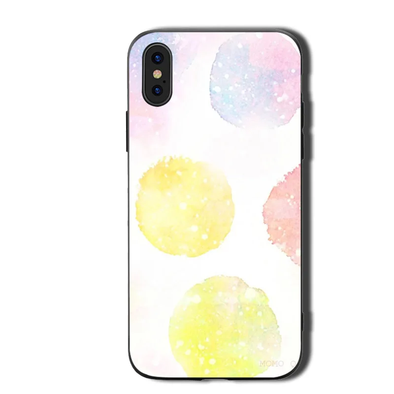 Волнистые цветные чехлы для телефонов Чехол iphone X XR XS MAX 6 6s 7 8 Plus ТПУ покрытие чехла