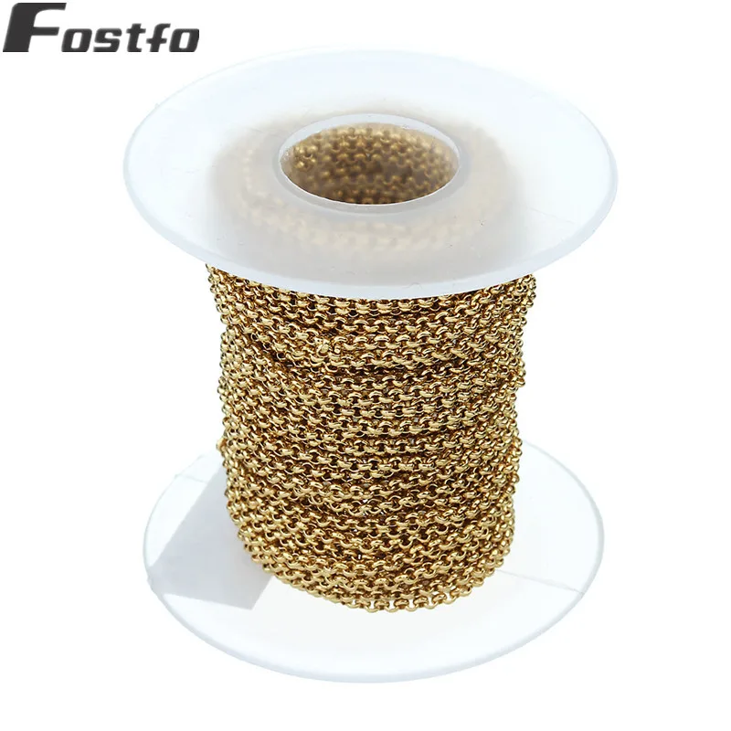 Цепочка Из Нержавеющей Стали для ожерелья ювелирное изделие ручного