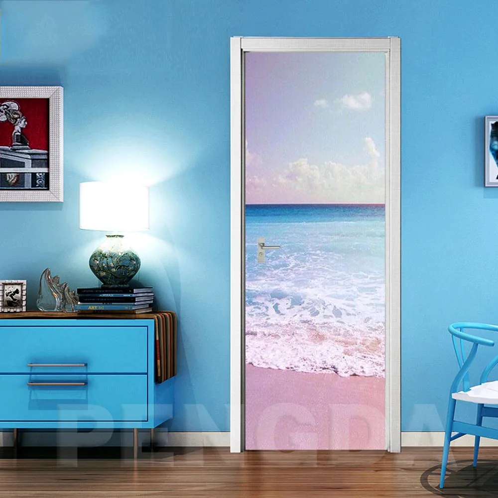 Door XRN1464-02 DIY Фреска водонепроницаемые обои самоклеющиеся водные двери стикер холст печать картина ремонт новая Спальня украшение дома - Цвет: Door XRN1464-02