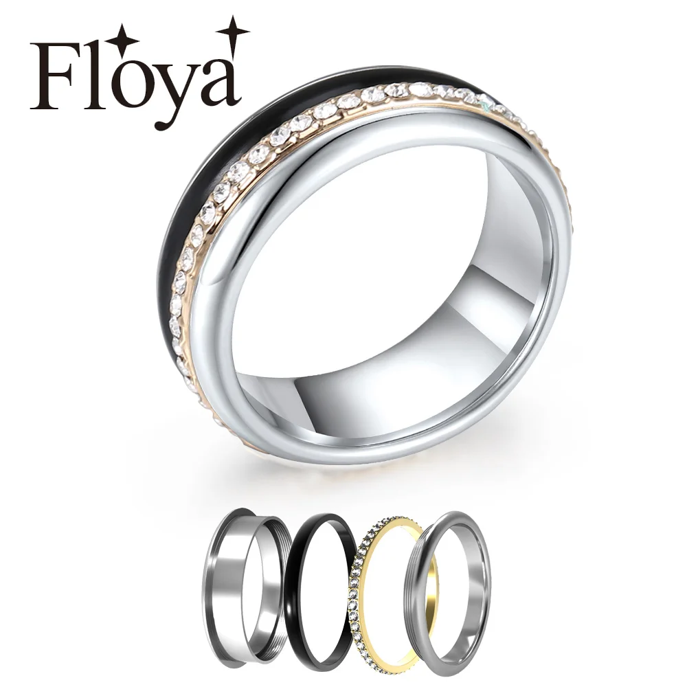 Floya Lovers Кольцо женское Оригинальное легкое взрослое кольцо внутреннее кольцо молодежное взаимозаменяемое обручальное кольцо ручной работы