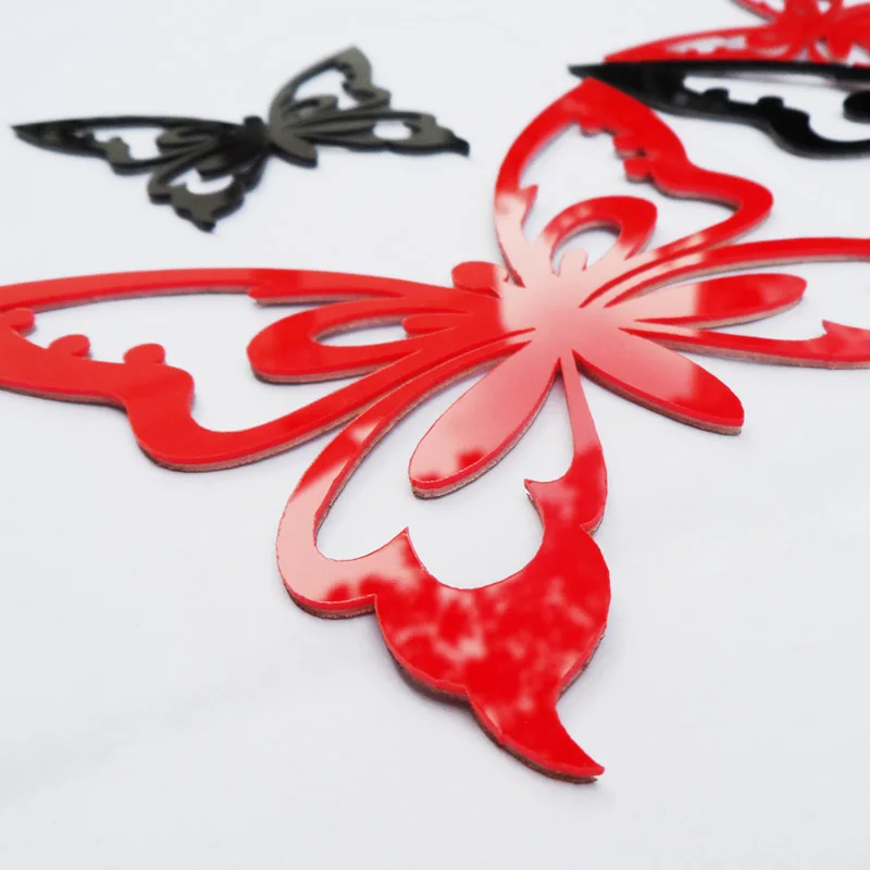 3D Наклейка на стену в виде бабочки невесты украшения для свадебной комнаты